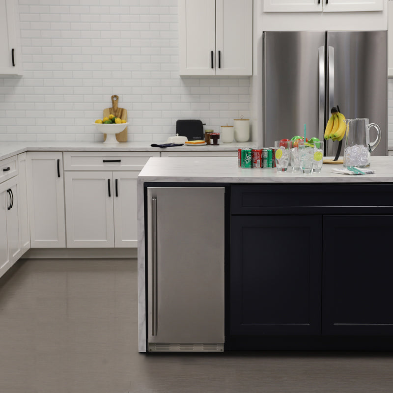 Sapphire Series 5, 15"W, Nugget Cube, Indoor, Stainless Steel, Gravity Drain, Commercial Ice Maker (SNIM155PSS)
