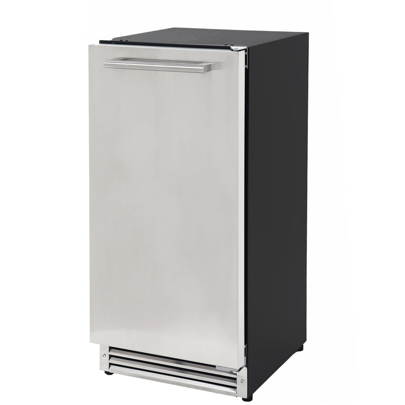 Sapphire Series 3 15" Indoor/Outdoor Premium Crescent Cube Ice Maker, in Stainless Steel