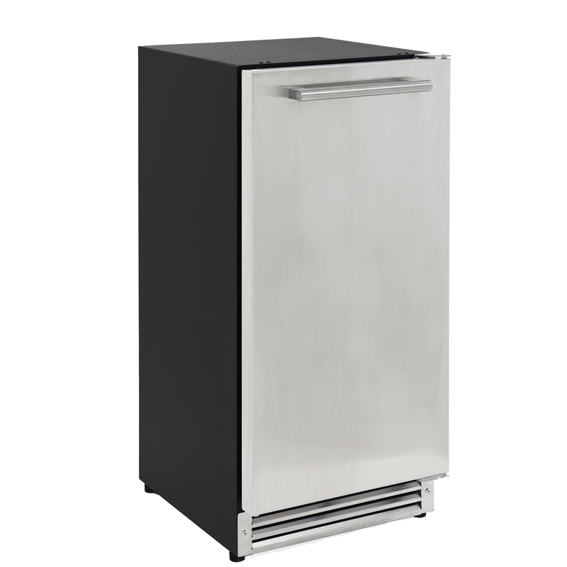 Sapphire Series 3 15" Indoor/Outdoor Premium Crescent Cube Ice Maker, in Stainless Steel