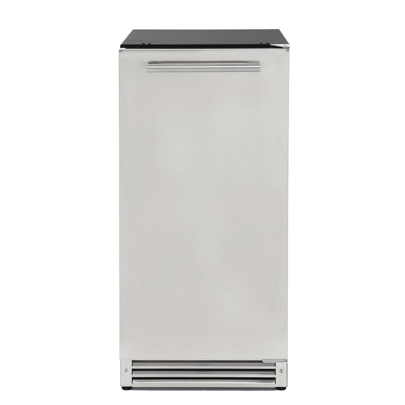 Sapphire Series 3 15" Indoor/Outdoor Premium Crescent Cube Ice Maker, in Stainless Steel