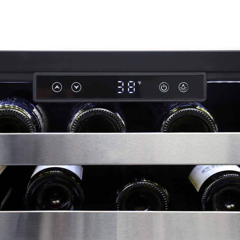 Sapphire Series 3 24" Indoor/Outdoor Value Premium Single Zone Wine Refrigerator, in Stainless Steel