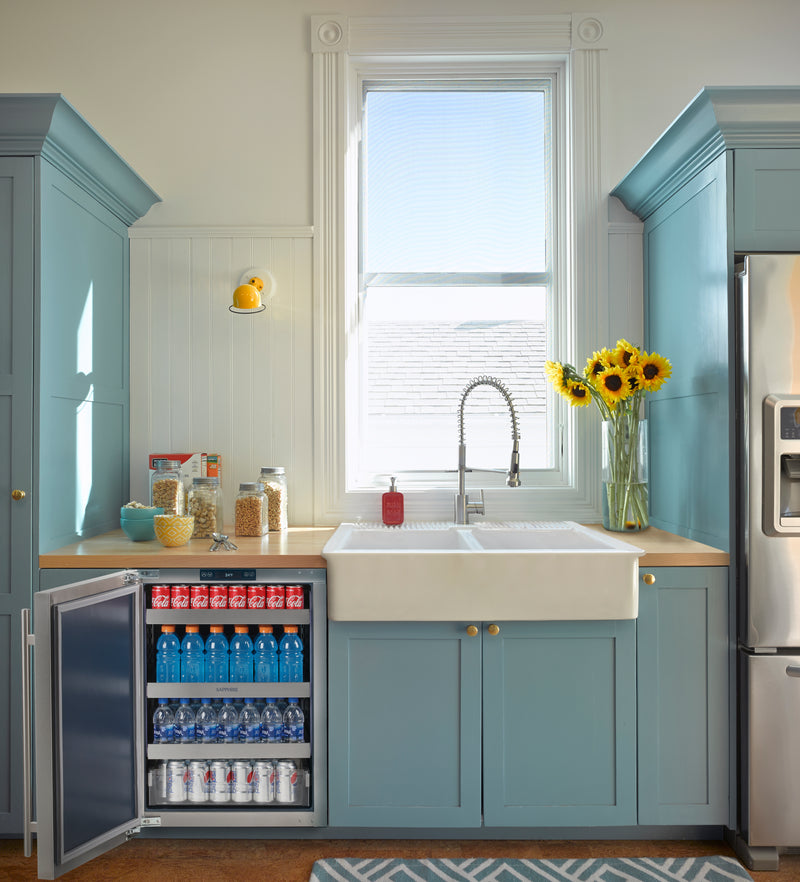 Sapphire Series 5, 24"W, Solid Door, Indoor, Panel Ready, ADA Height, Commercial Refrigerator (SR24PRADA)