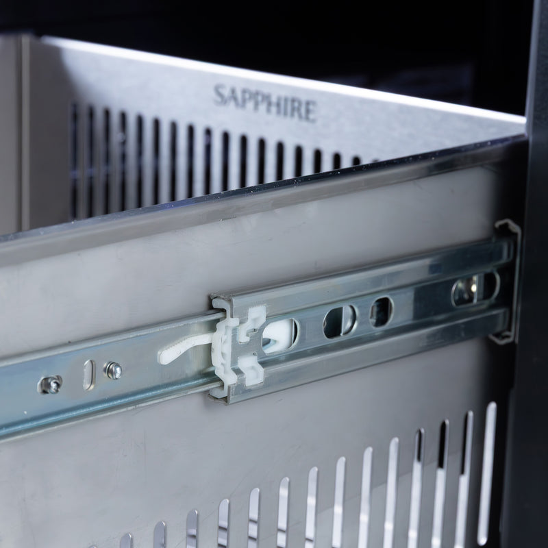 Sapphire Series 3 Premium Indoor/Outdoor Refrigerator with 2 Drawers