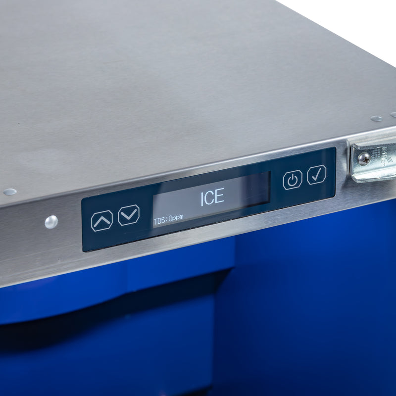 Sapphire Series 5, 15"W, Nugget Cube, Indoor, Stainless Steel, Gravity Drain, Commercial Ice Maker (SNIM155PSS)