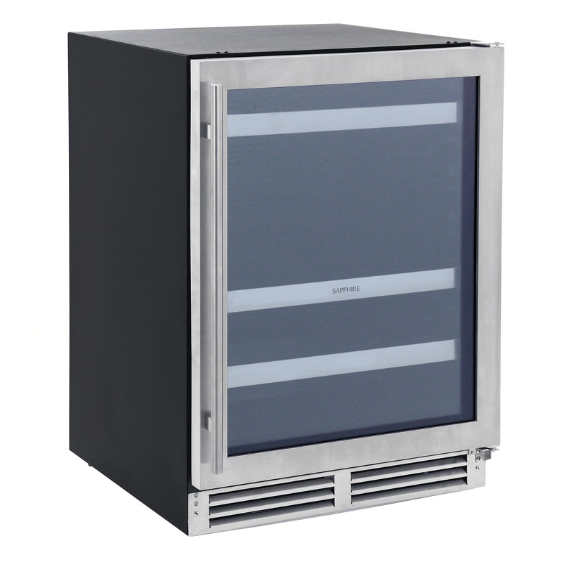 Sapphire Series 3 24" Indoor/Outdoor Premium Beverage Center, in Stainless Steel