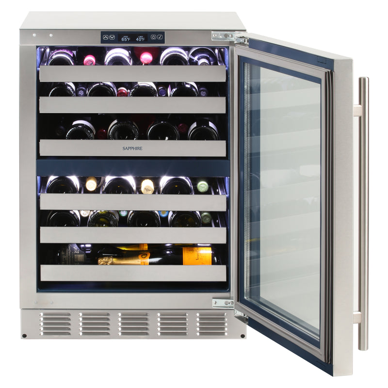 Wine Refrigerators | Indoor 24" Dual Zone Wine Refrigerator